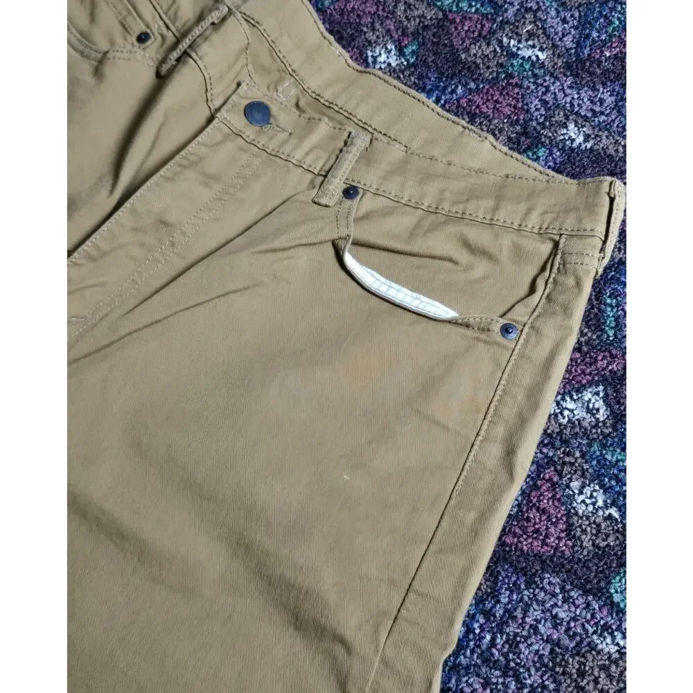 Levi’s 505 Regular Fit Jeans Mens 38x29 Tan / Khaki Straight Color Denim